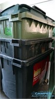 3 stk affaldscontainere på hjul m låsefunktion