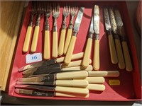 Tray of cutlery