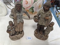 Pair of old figures