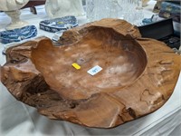 Quality carved wood bowl