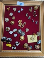 Tray of earrings