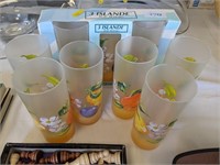9 Fruit juice glasses