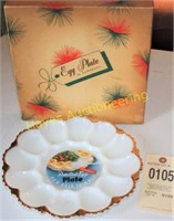 Vintage Egg Plate in Box