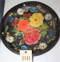 15" Painted Decor Plate