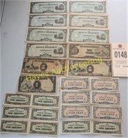 Lot with WWII Era Japanese Government Currency