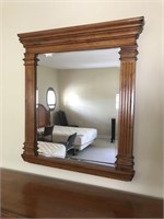 Wooden Framed Wall Mirror W