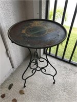 Outdoor Circular Metal Side Table W14G