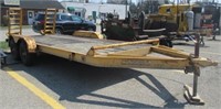 16x6' dual axle equipment trailer with drop down