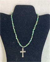 Sterling silver Arizona made cross necklace