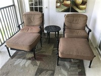 2 Patio Chair Set w/ Cushions W12B