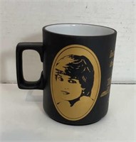 Brown Ceramic Princess Diana Wedding Mug