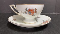 Bavaria Ceramic Tea Cup and Matching Saucer