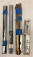 4 Sets of Metal Cabinet Drawer Slides