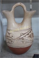 SIGNED MEXICAN NATIVE POTTERY WEDDING VESSEL