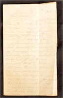 Civil War Union Letter Days Before Gettysburg