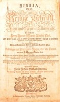 Folio Leatherbound Nurnberg Bible 1755