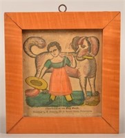 Early 19th Century Hand Colored Block Print.