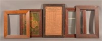 Five Various Antique Picture Frames.