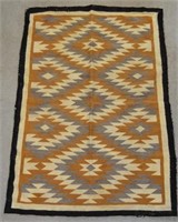 Vintage Navajo Geometric Pattern Rug.