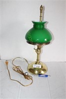 LEVITON GREEN SHADE TABLE LAMP