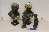 COLLECTION OF BUSTS AND FIGURINES