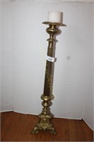 30" BRONZE FINISH CANDLE STAND