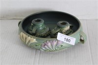 ROSEVILLE CANDLE HOLDERS AND BOWL