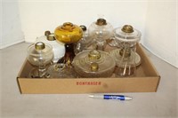 2 BOXES OF VARIOUS SIZED OIL LAMPS