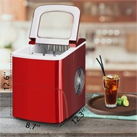 26.4LB/24H Portable Icemaker, Compact Ice Maker
