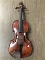 Violin With Carving & Signature