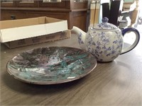 Tea Pot And Decorative Plate