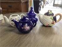 Tea pots and covered dish