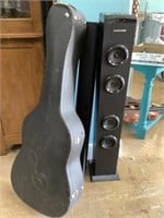 Sharper image speakers, guitar case