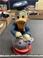 Plastic Donald Duck bank missing plug