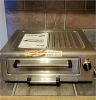 Cuisinart pizza oven, pizza stone, pan, manual