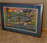 Iowa Speedway framed artwork