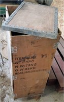 Shipping crate of welding leads, cords