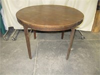 "Peerless" Folding Round Wooden Table