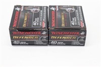 Winchester Defender 40 S&W. 165gr. (2)Boxes