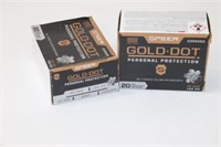 (2) Boxes SPEER  GOLD DOT 40S&W