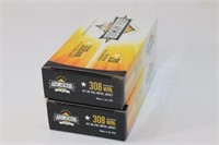 (2) Boxes ARMSCOR 308WIN. FMJ. 40 Rounds