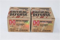 (2) Boxes Hornady 30 Carbine. Critical Defense