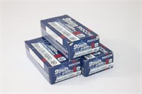 (3) Boxes FIOCCHI 9mm Luger 115gr FMJ