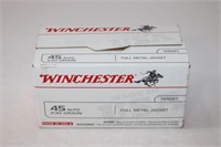 (1) Box Winchester .45Auto, FMJ. 230gr Target
