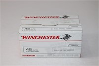 (1) Box Winchester .45Auto, FMJ. 230gr Target