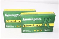(2) Boxes Remington. 30-06 Springfield. 165gr