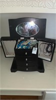 Jewelry box with miscellaneous items