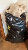 Bag of dog beds, pads and blankets