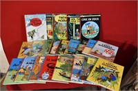 22 livres de "Tintin", parfaite condition