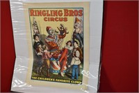 Poster cirque "Ringling Bros Circus" / 21 x 28